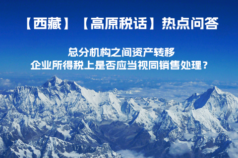 總分機(jī)構(gòu)之間資產(chǎn)轉(zhuǎn)移，企業(yè)所得稅上是否應(yīng)當(dāng)視同銷售處理？