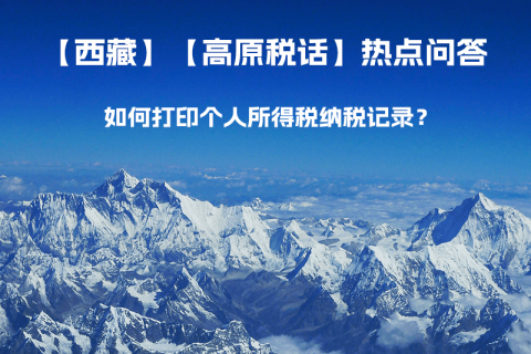 如何打印個(gè)人所得稅納稅記錄？